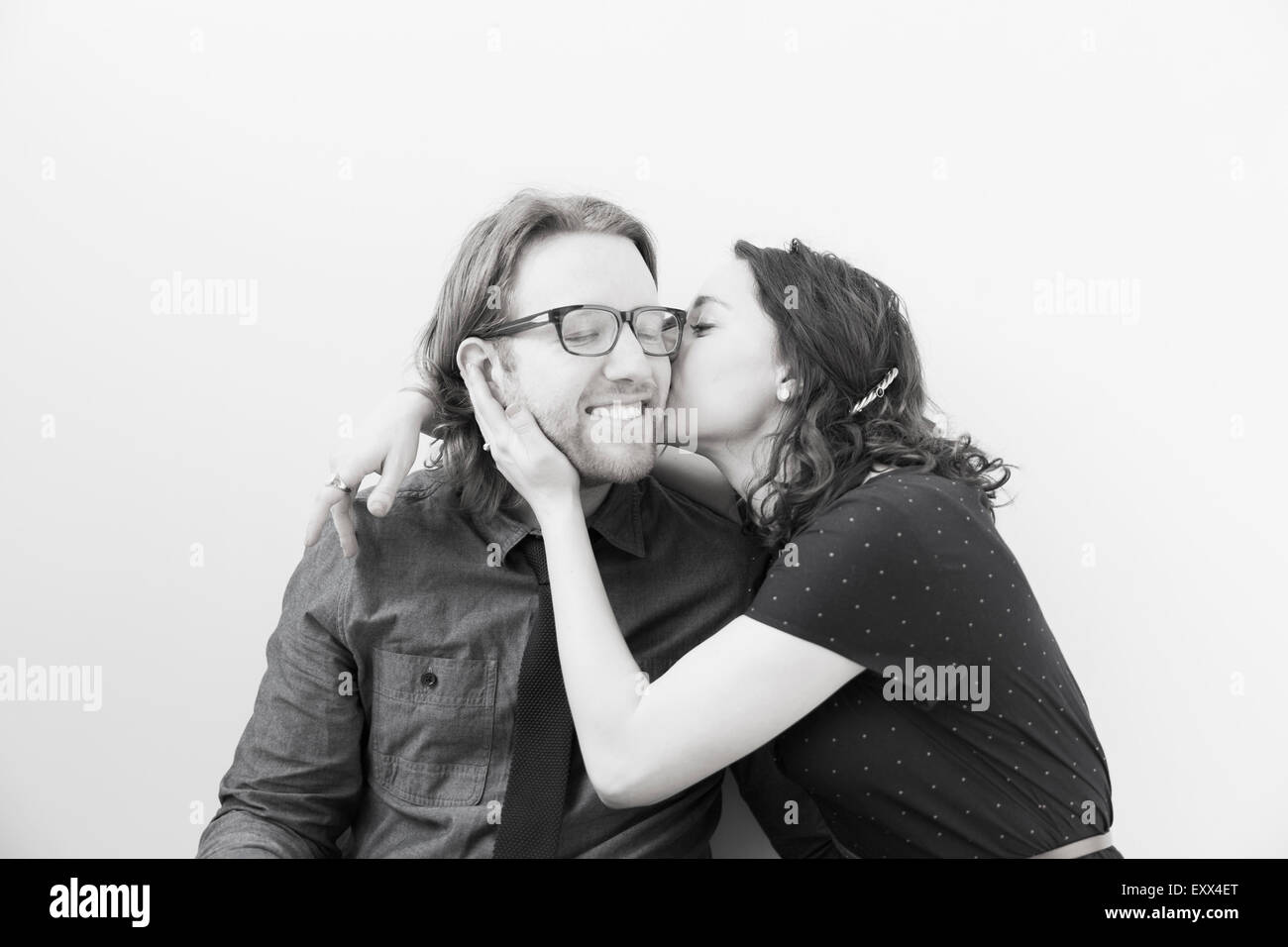 Two girlfriends kissing hi-res stock photography and images - Alamy