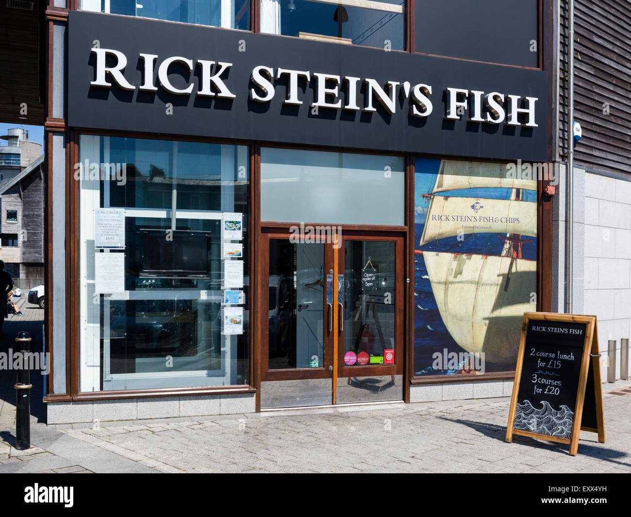 Rick Stein's Fish restaurant, Discovery Quay, Falmouth, Cornwall, England, UK Stock Photo