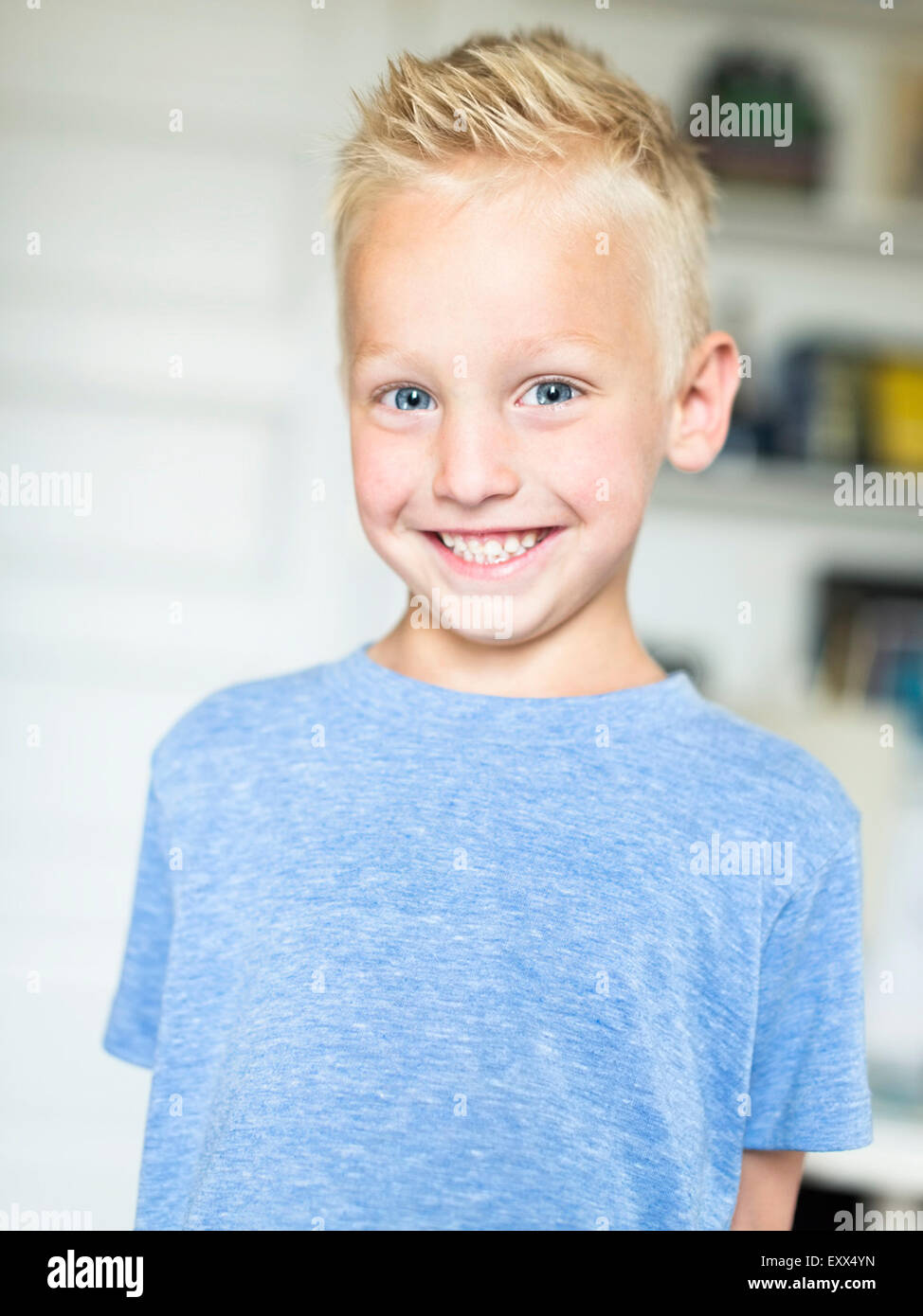 Portrait Of Blue Eyed Boy 4 5 Stock Photo 85397193 Alamy