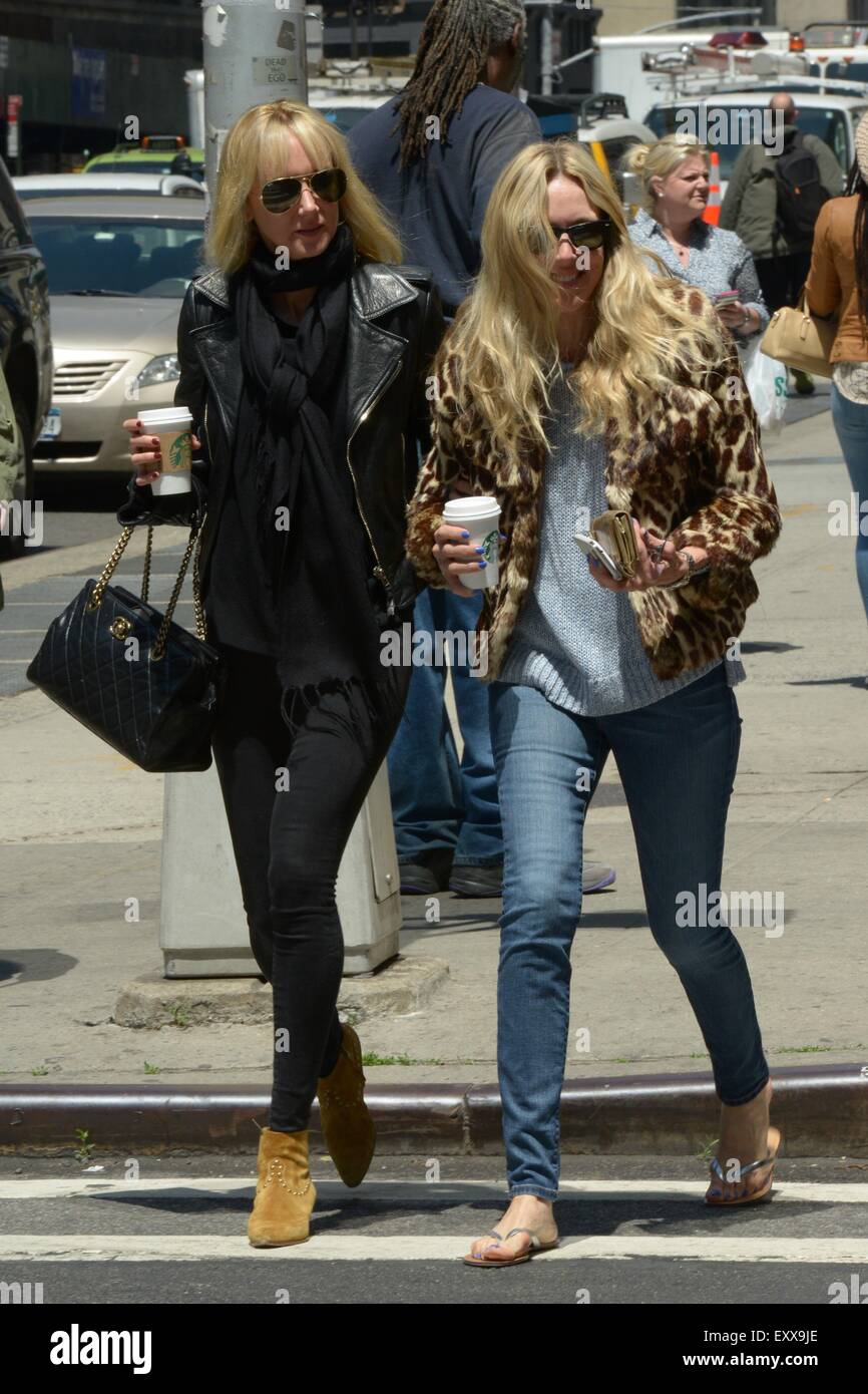 Celebrities out and about in New York City  Featuring: Alana Stewart, Kimberly Stewart Where: Manhattan, New York, United States When: 16 May 2015 Stock Photo