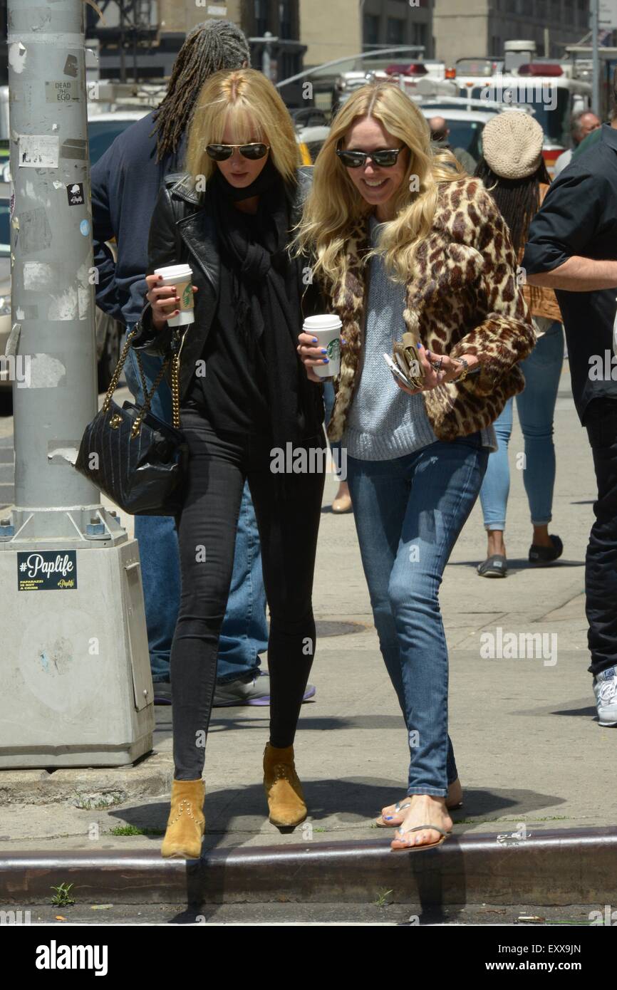 Celebrities out and about in New York City  Featuring: Alana Stewart, Kimberly Stewart Where: Manhattan, New York, United States When: 16 May 2015 Stock Photo