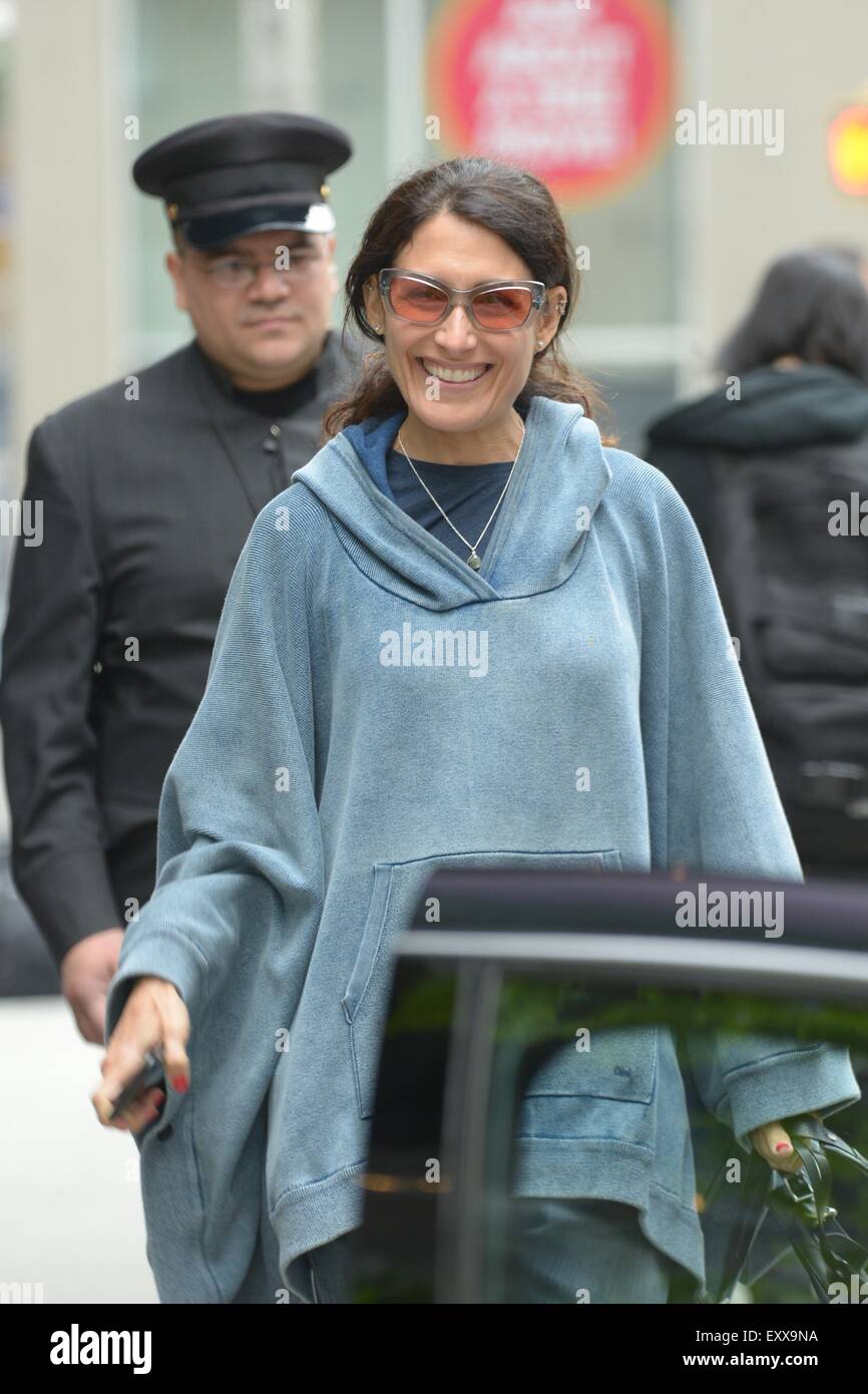 Celebrities out and about in New York City Featuring Lisa Edelstein