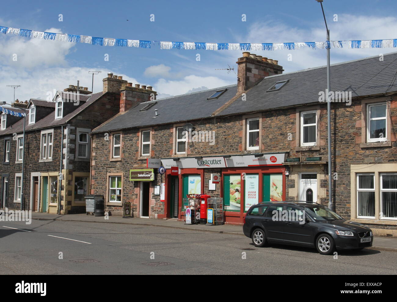 Earlston village shop and post office Scotland  July 2015 Stock Photo