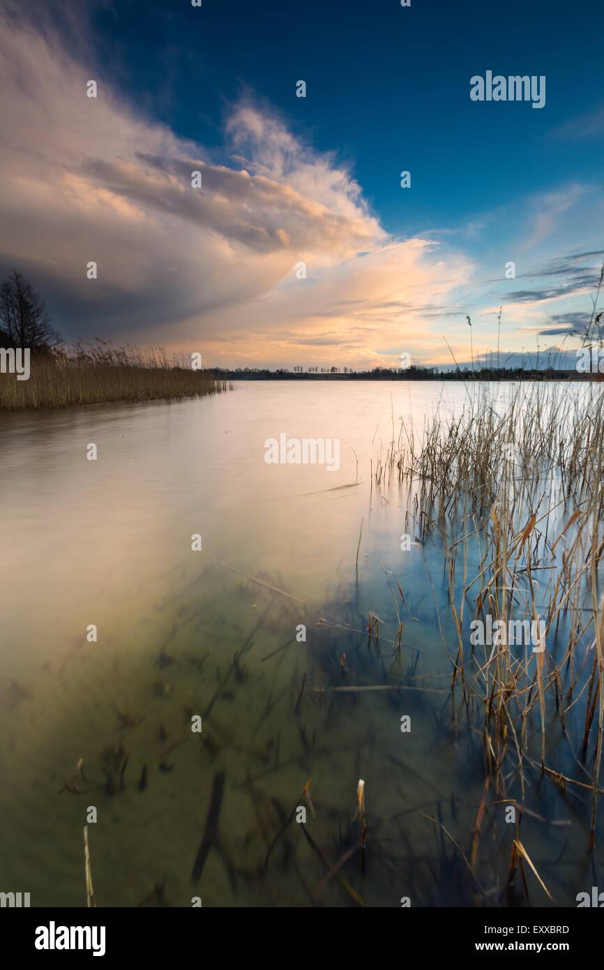 Sunset sky reflecting in water hi-res stock photography and images - Alamy