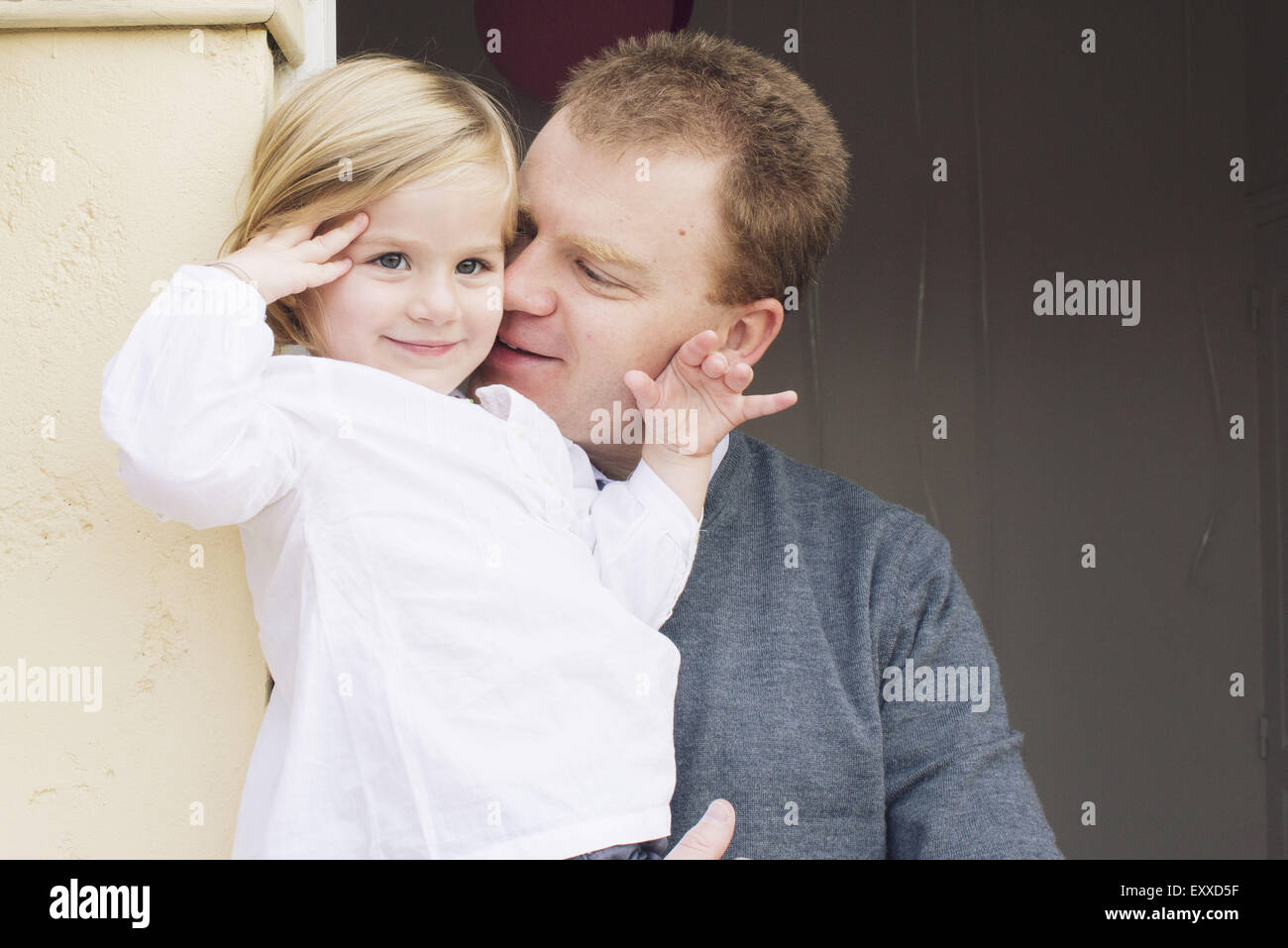 Father and daughter, portrait Stock Photo