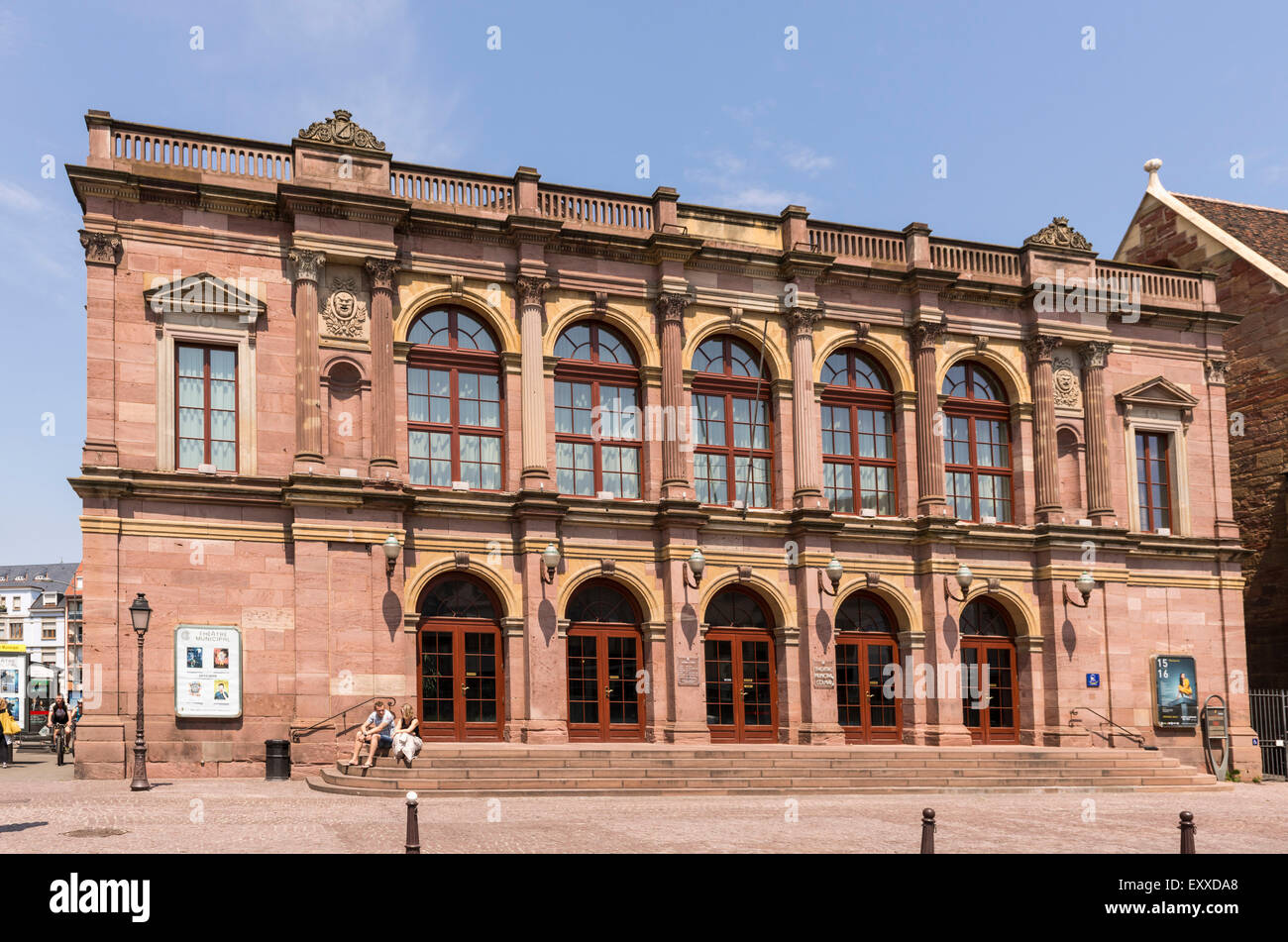 The Opera House theatre in Colmar, Alsace, France, Europe Stock Photo