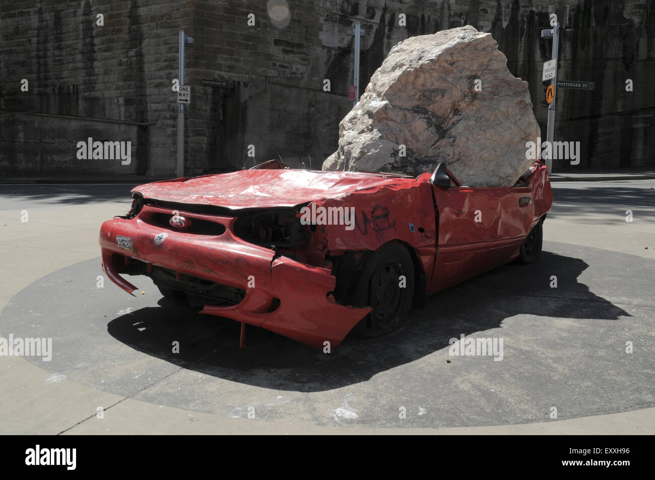 Car Rocked Broken car funny hi-res stock photography and images - Alamy