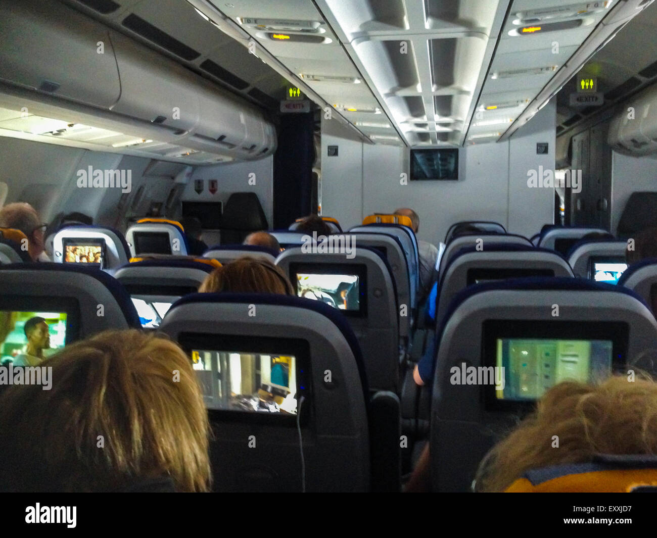 Inside Lufthansa Airplane High Resolution Stock Photography and Images