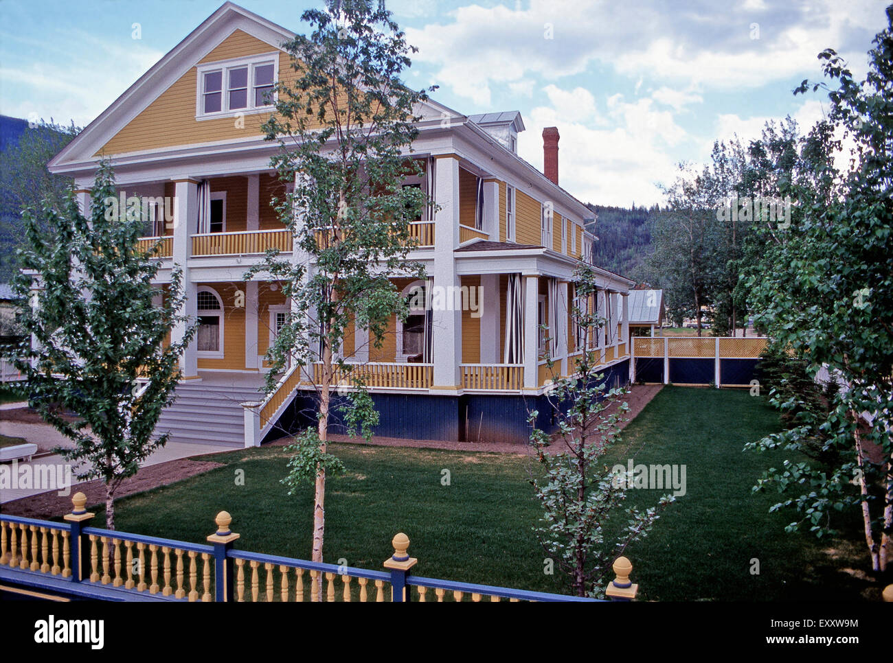 Dawson City Commissioner's Residence,Yukon Stock Photo Alamy