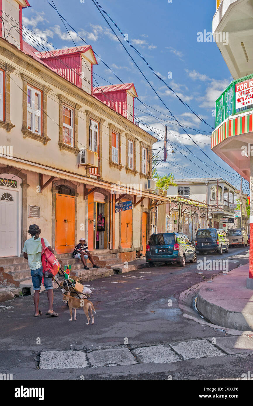 Street Scene Roseau Dominica West Indies Stock Photo Alamy