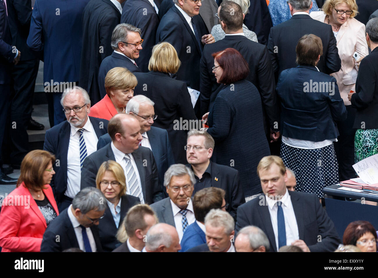 Berlin, Germany. 17th July, 2015. Special session of the German Parliament - consultation of government on the ' negotiations of the Government Federal relative to the concession of financial support for the Hellenic Republic of Greece ' realized at the German Parliament on 17.07.2015 in Berlin, Germany. Credit:  Reynaldo Chaib Paganelli/Alamy Live News Stock Photo