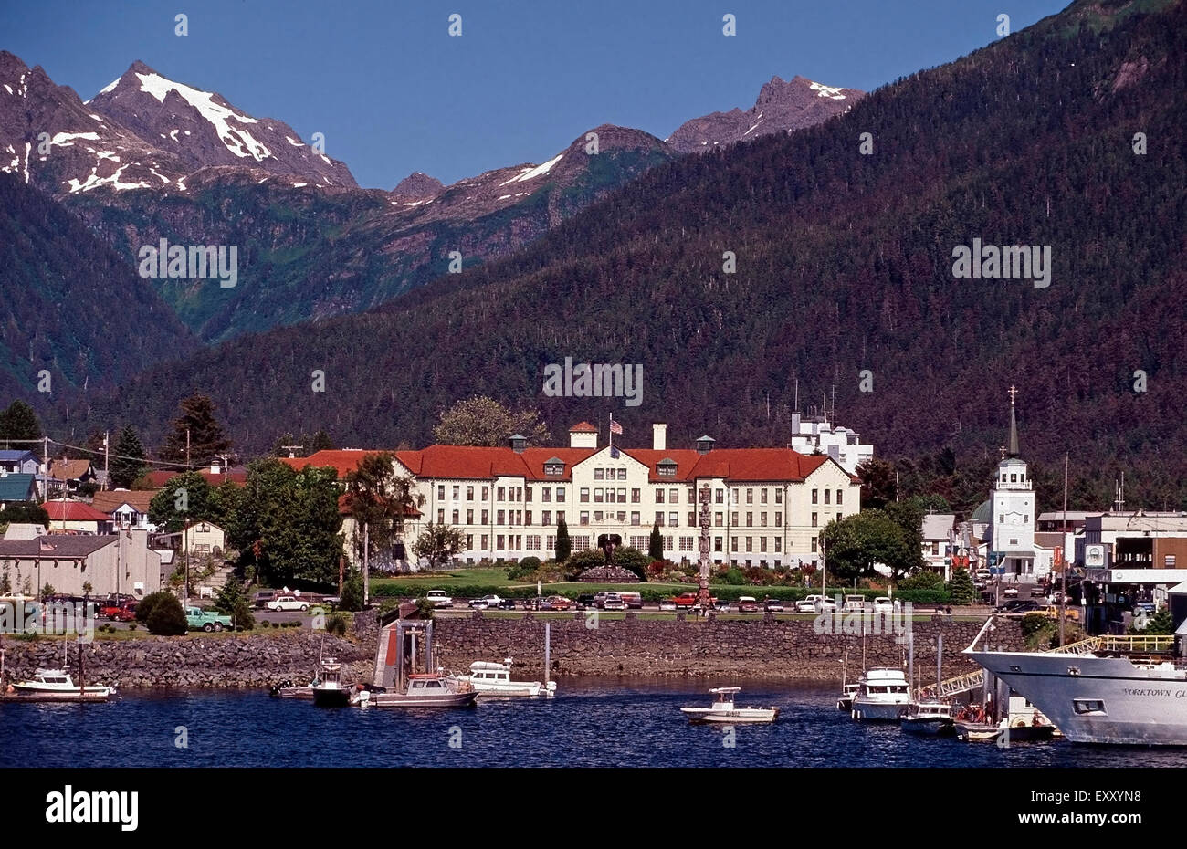 Sitka from Japonski Island,Alaska Stock Photo Alamy