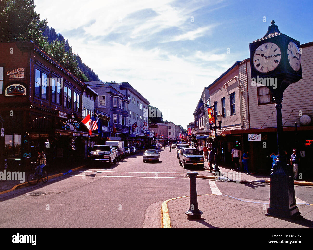 Franklin Street, Juneau,Alaska Stock Photo Alamy