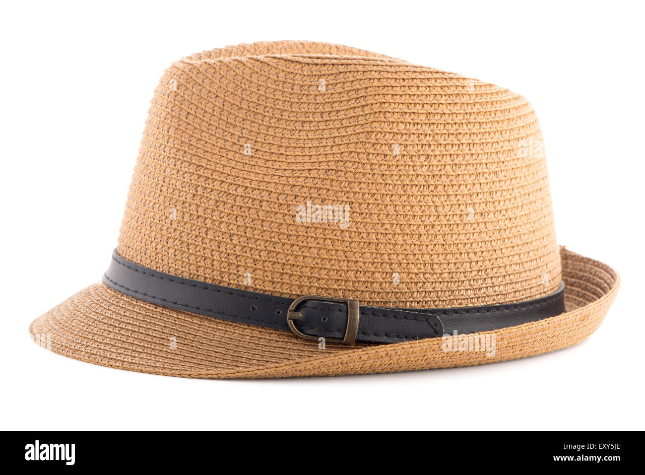Straw hat isolated on white background Stock Photo - Alamy