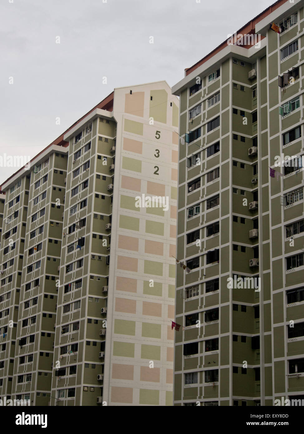 HDB (Housing & Development Board) social housing blocks in Singapore