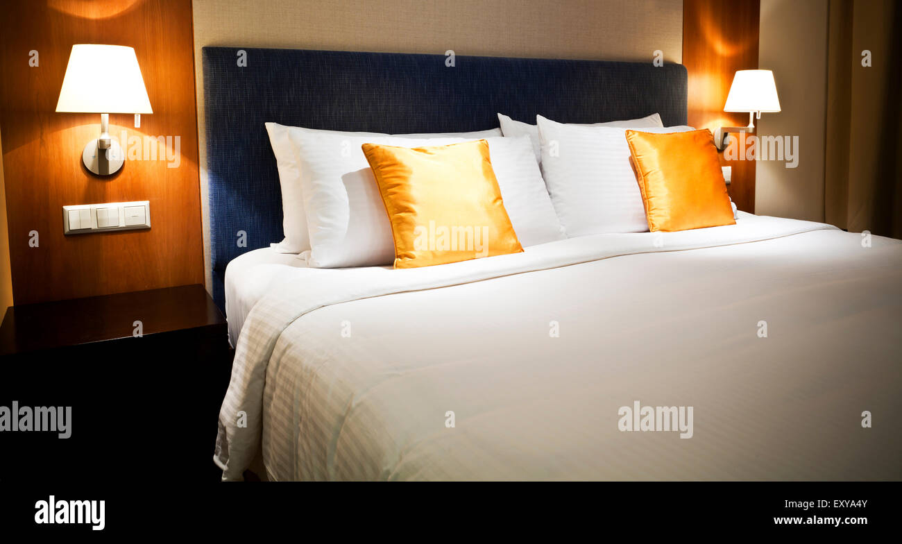 Luxury hotel room Stock Photo