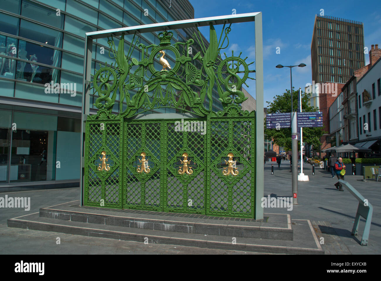 Liverpool Sailors Home Gate Stock Photo