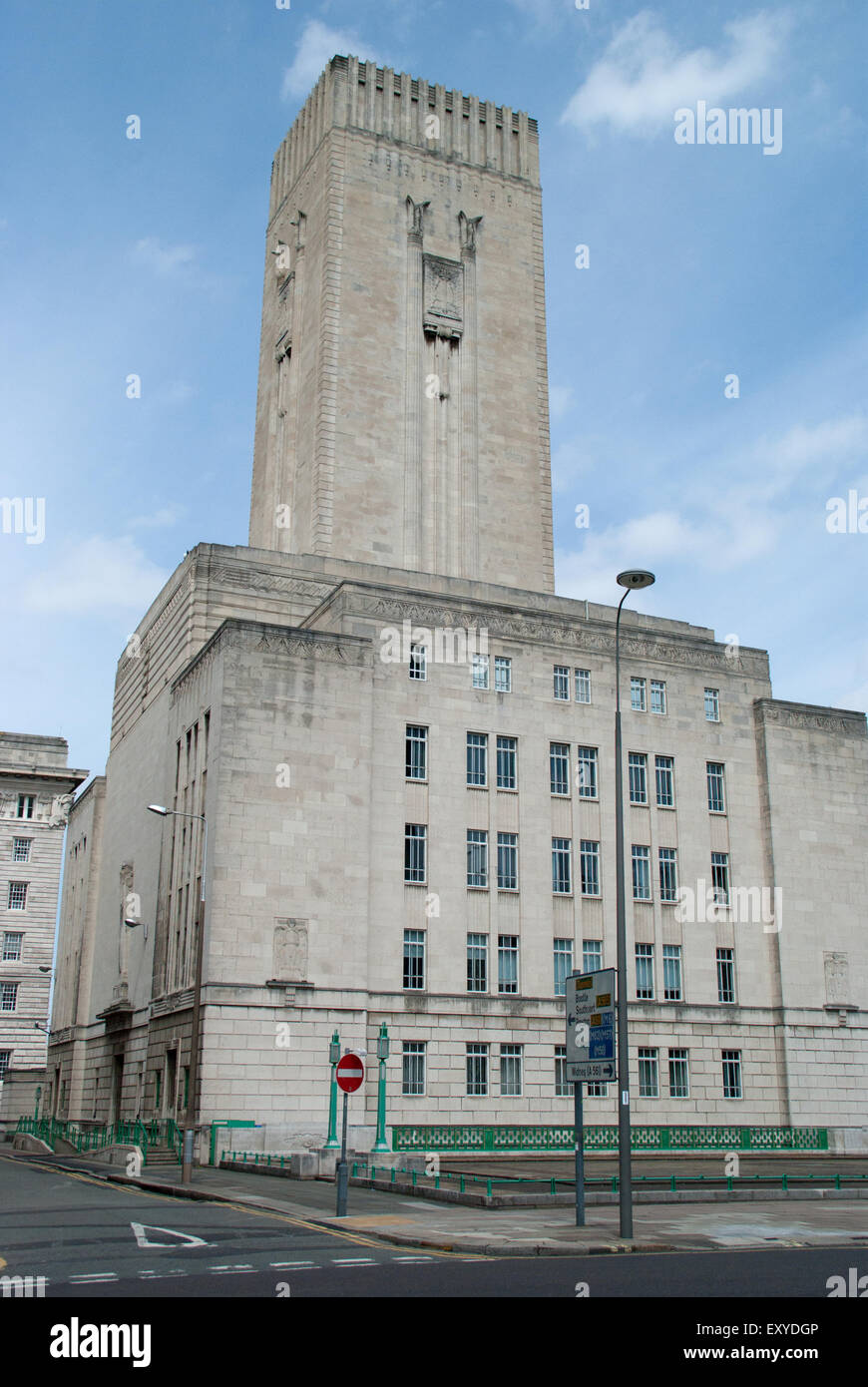 Mersey Tunnel ventilation shaft and offices Stock Photo