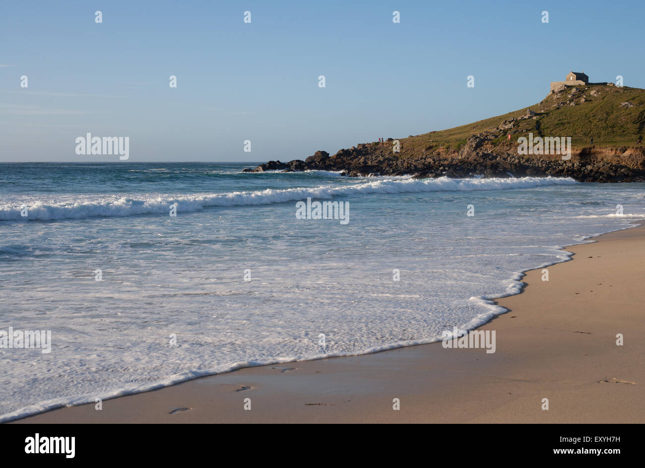 Porthmeor beach in St. Ives, Cornwall Stock Photo