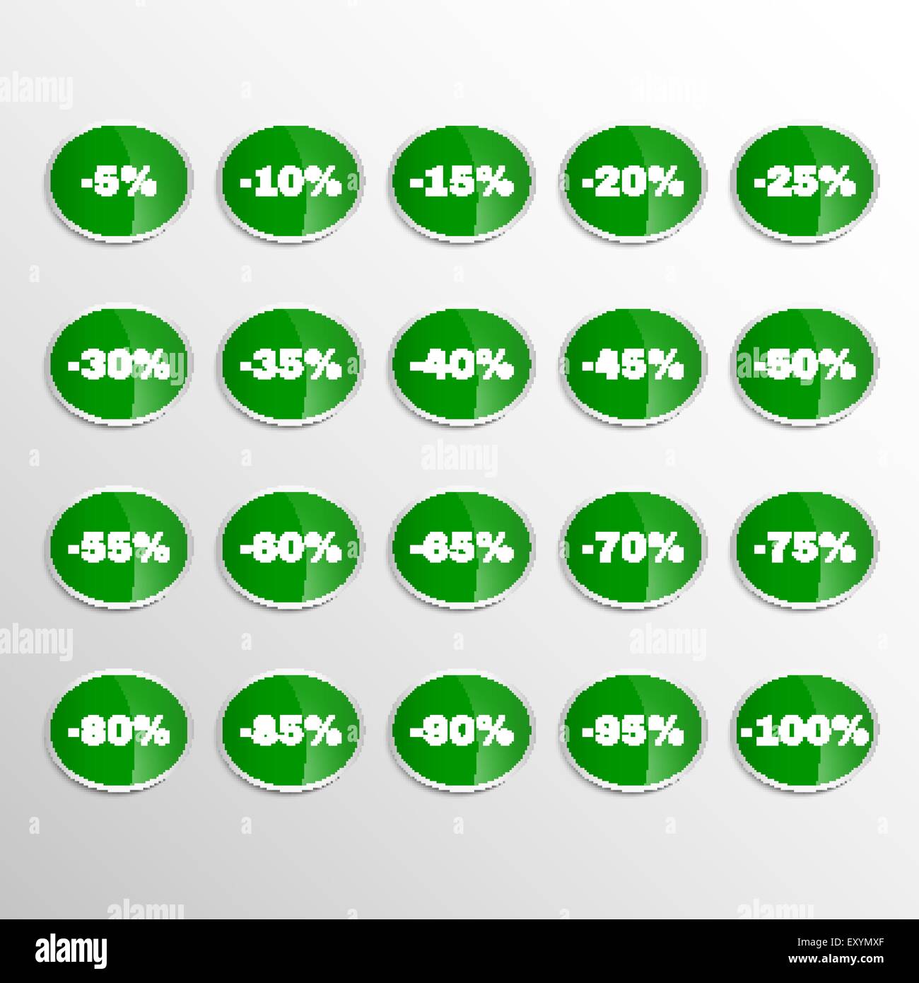 Price sticker 95 Stock Vector Images - Alamy