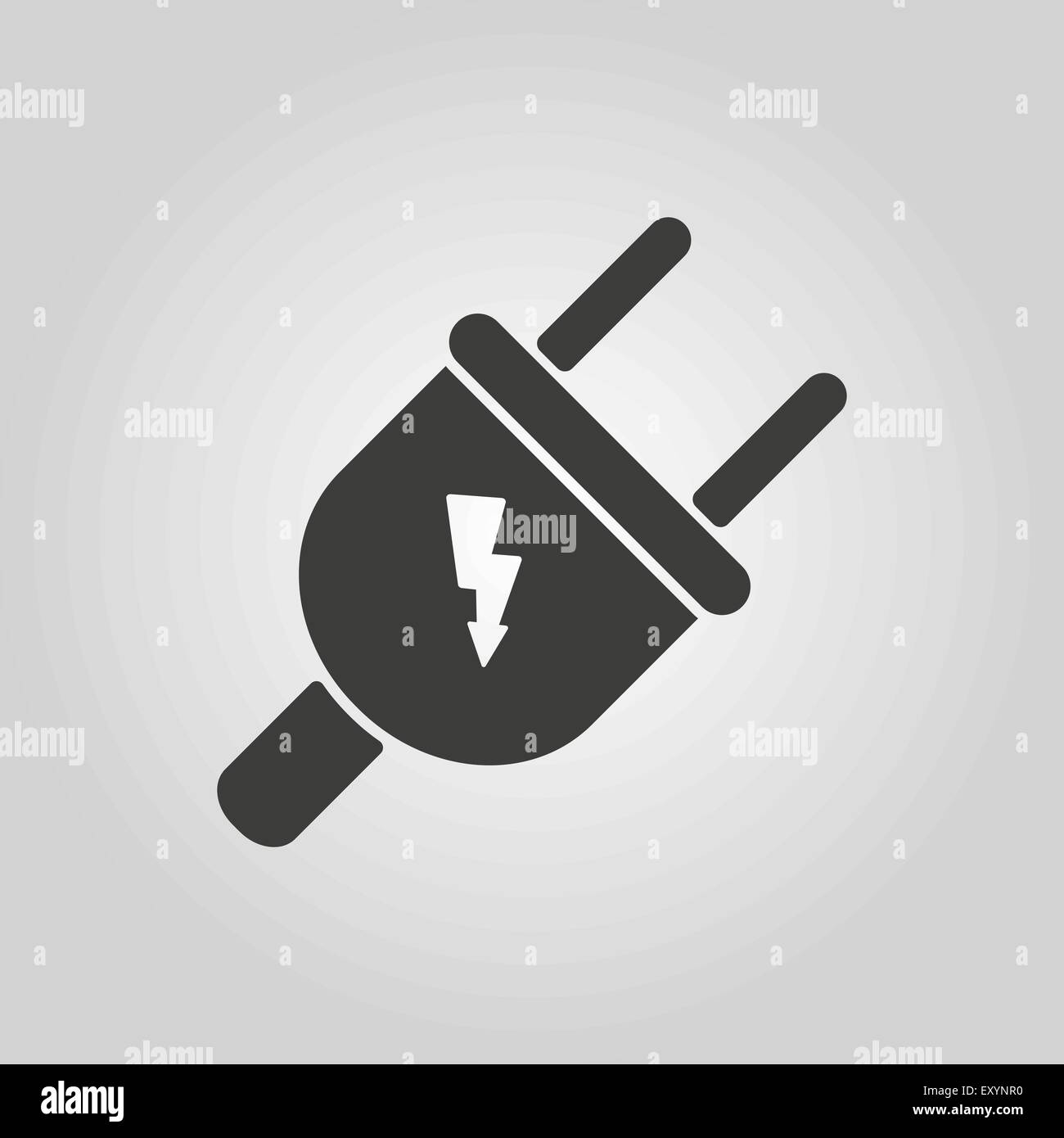 The electric plug icon. Electric Plug symbol. Flat Stock Vector Image ...