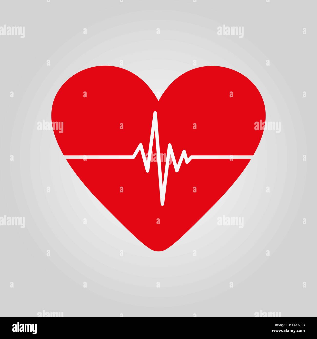 The heart and cardiogram icon Stock Vector Image & Art - Alamy