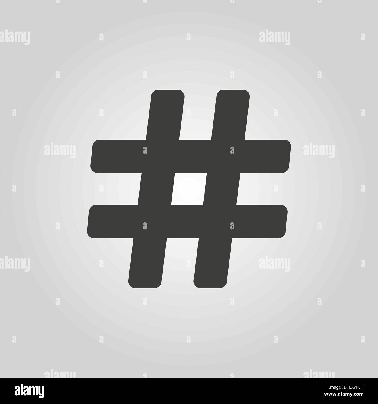 The hash icon. Hashtag symbol. Flat Stock Vector Image & Art Alamy