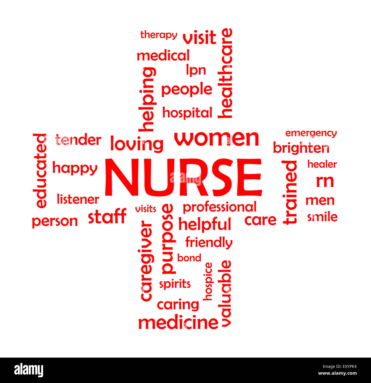 Nurse Word Cloud Concept Stock Photo Alamy