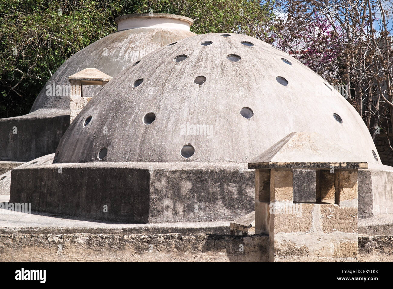 Roof of the Hammam bath in Paphos, Cyprus Stock Photo Alamy
