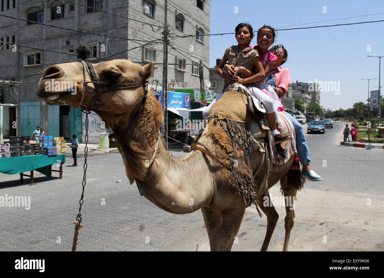 Rafah, Gaza Strip, Palestinian Territory. 18th July, 2015. Palestinian ...