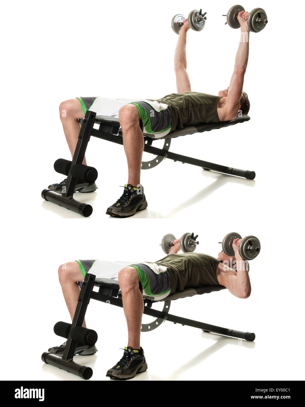 Flat db chest press best sale