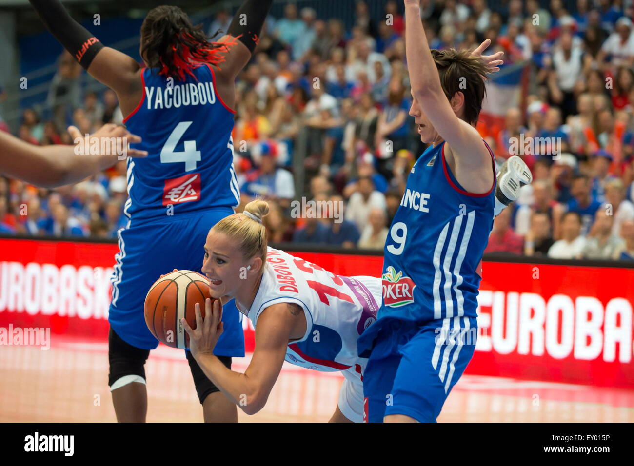 Milica Dabovic - 28.06.2015 - France/Serbie - Finale Championnat d'Europe  feminin de Basket ball -Budapest.Photo : Attila Volgyi/Icon Sport Stock  Photo - Alamy