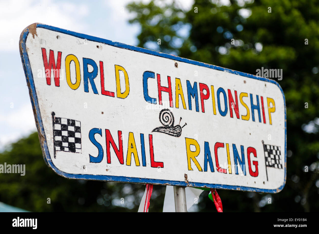 Congham, Norfolk, UK. 18th July, 2015. The World Snail Racing ...