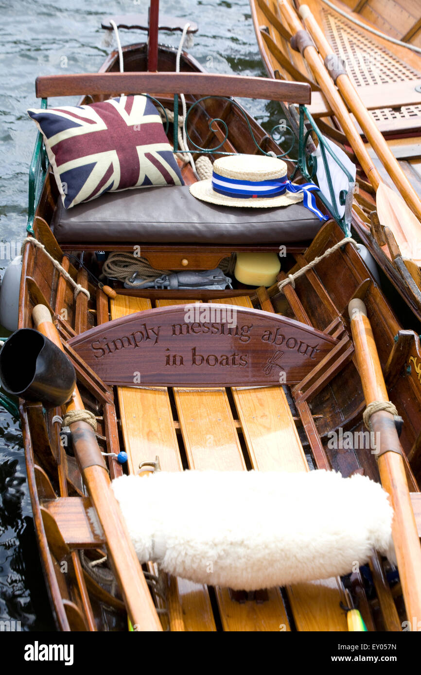 'Simply Messing about in Boats' Henley Stock Photo