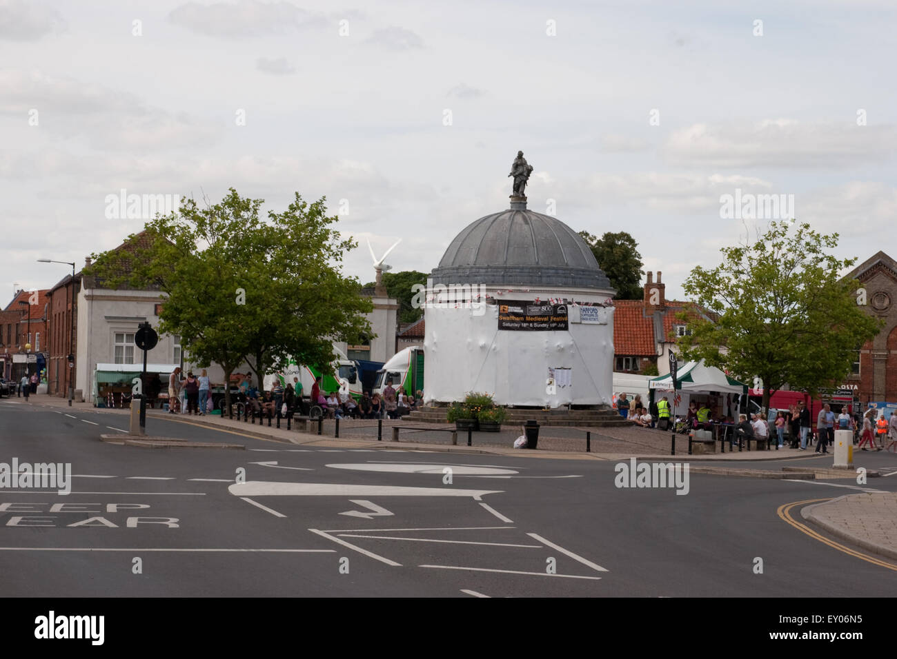 The Buttercross market square, Swaffham, Norfolk Stock Photo Alamy