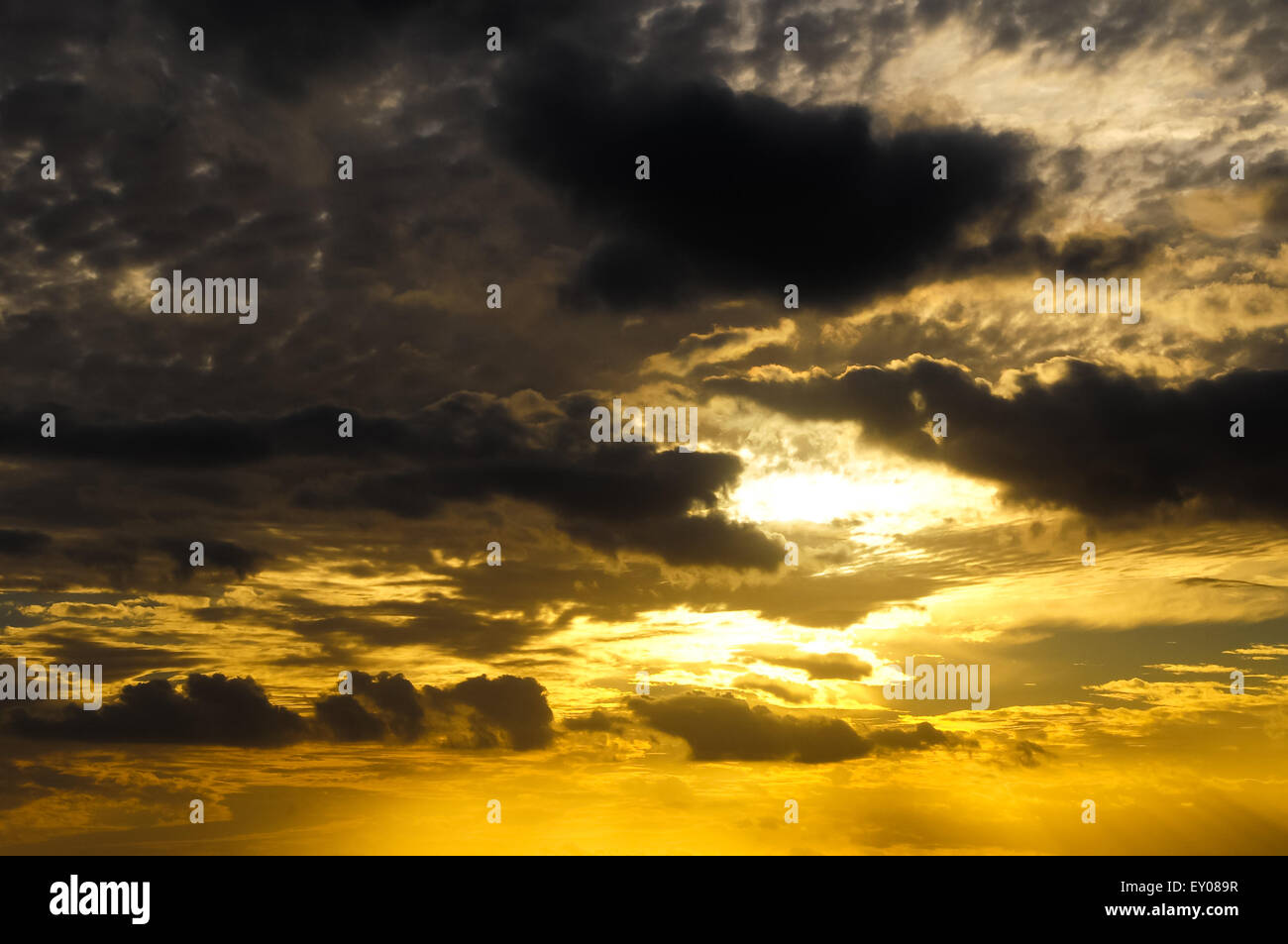 Clouds over the Atlantic Ocean Stock Photo - Alamy