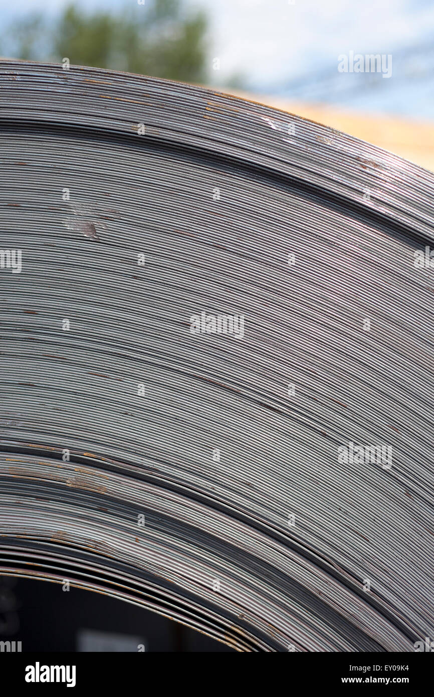 raw metal sheet in coil Stock Photo Alamy
