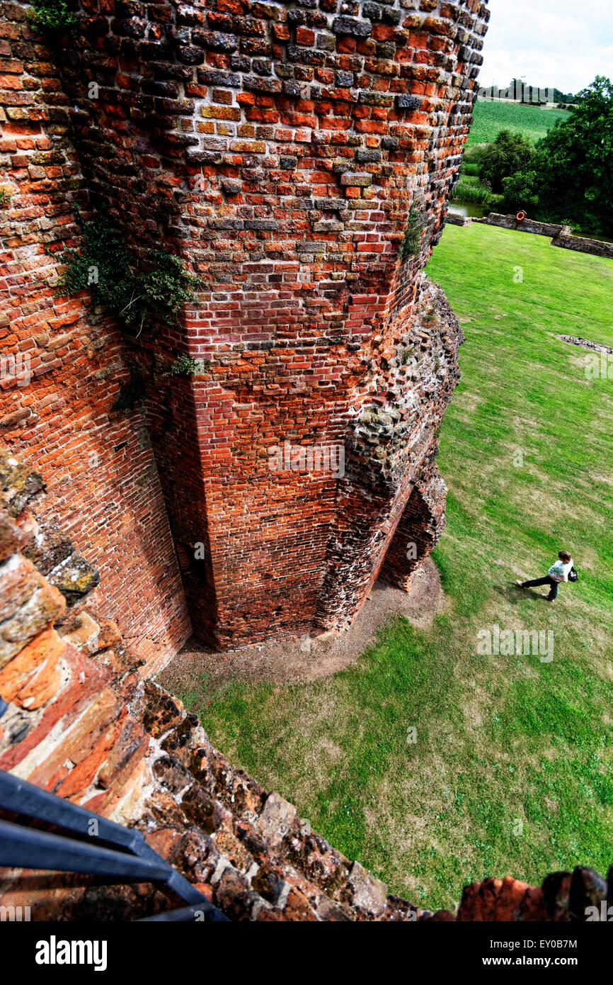 Kirby Muxloe Castle is an unfinished moated 15th century fortified