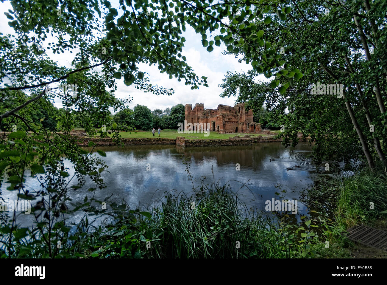 Kirby Muxloe Castle is an unfinished moated 15th century fortified