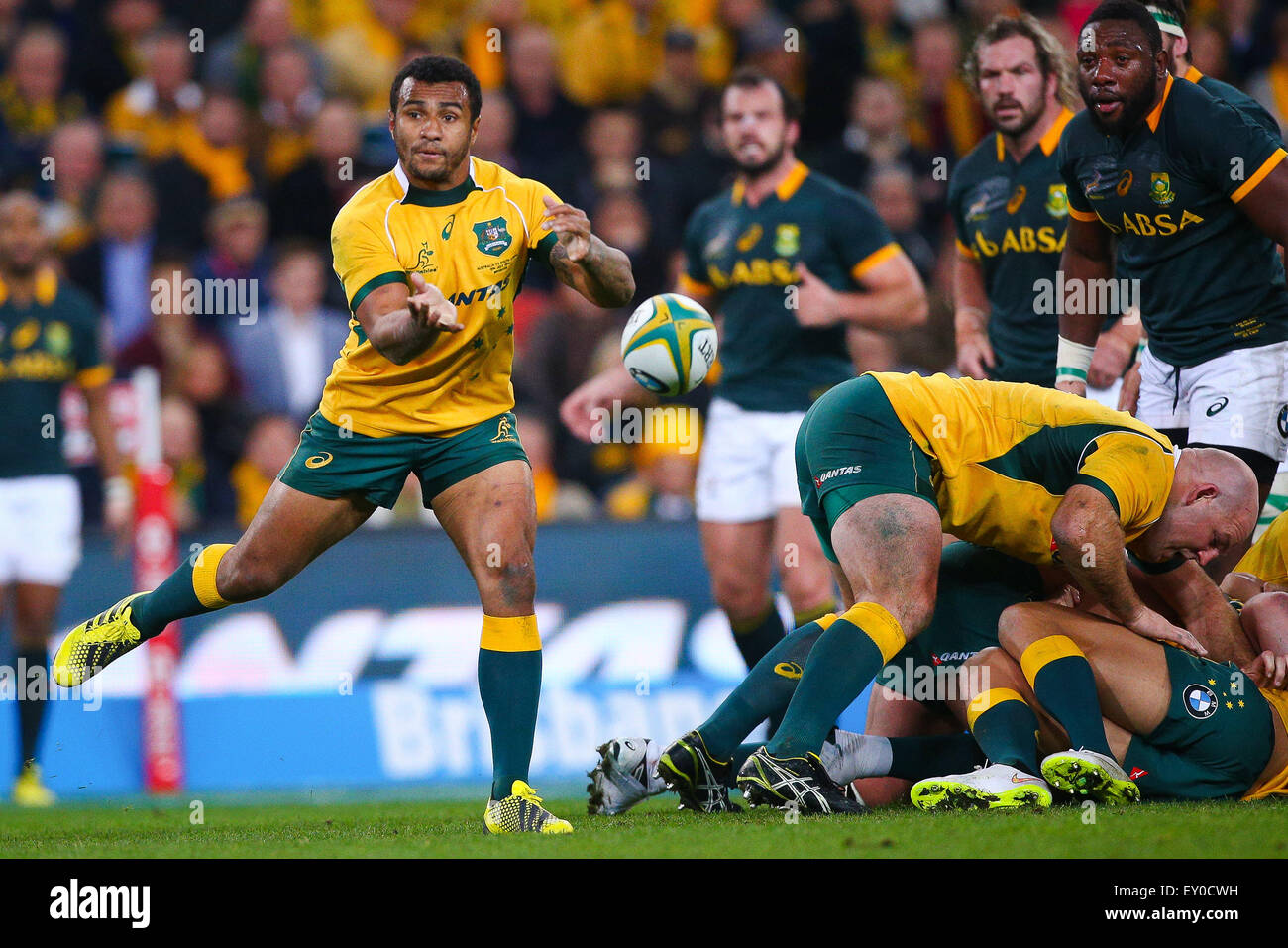 Brisbane, Australia. 18th July, 2015. Will Genia, Rugby Championship