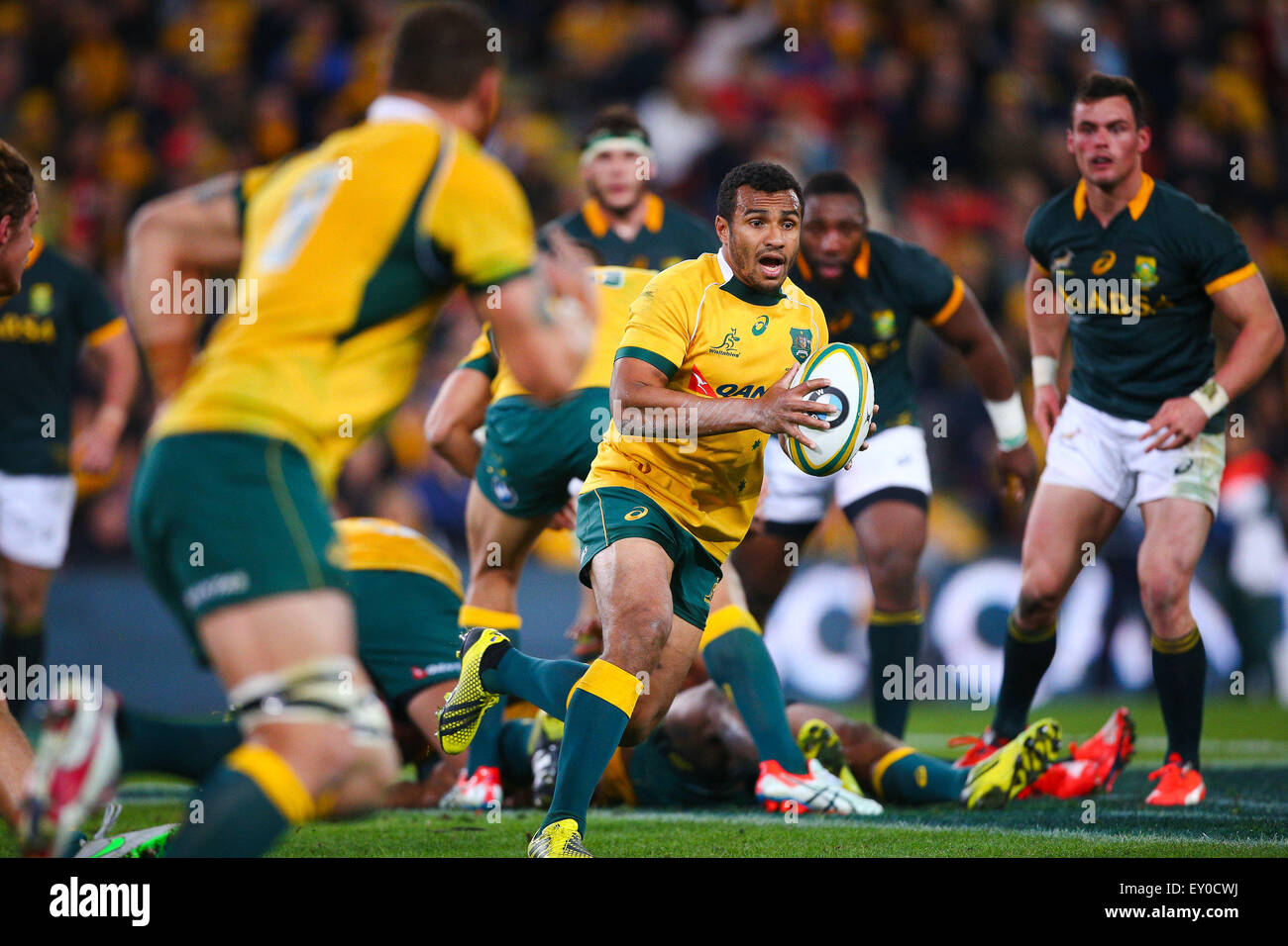Brisbane, Australia. 18th July, 2015. Will Genia, Rugby Championship