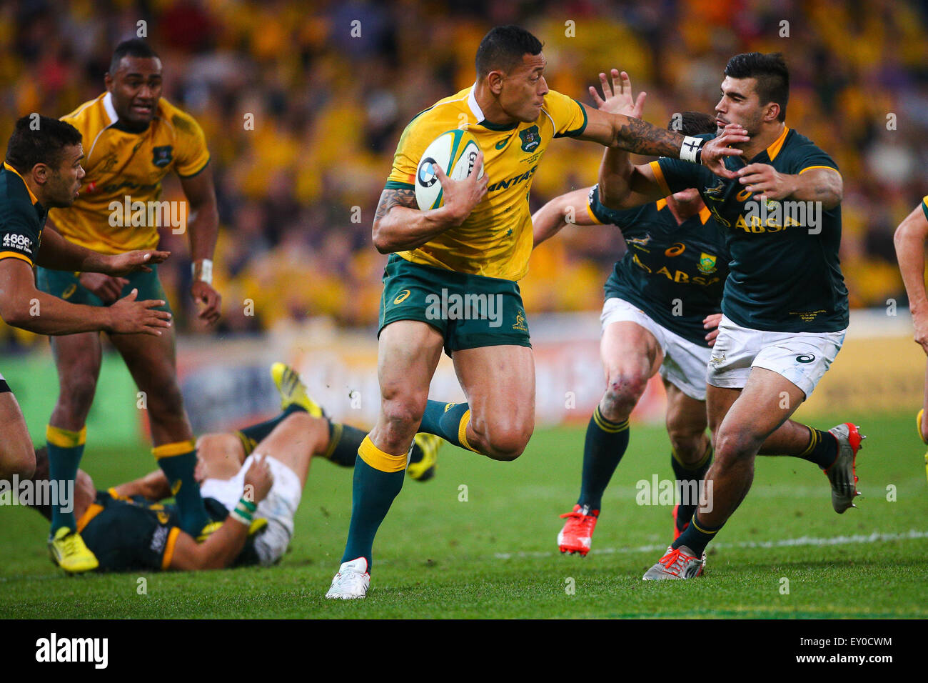 Brisbane, Australia. 18th July, 2015. Israel Folau, Rugby Championship