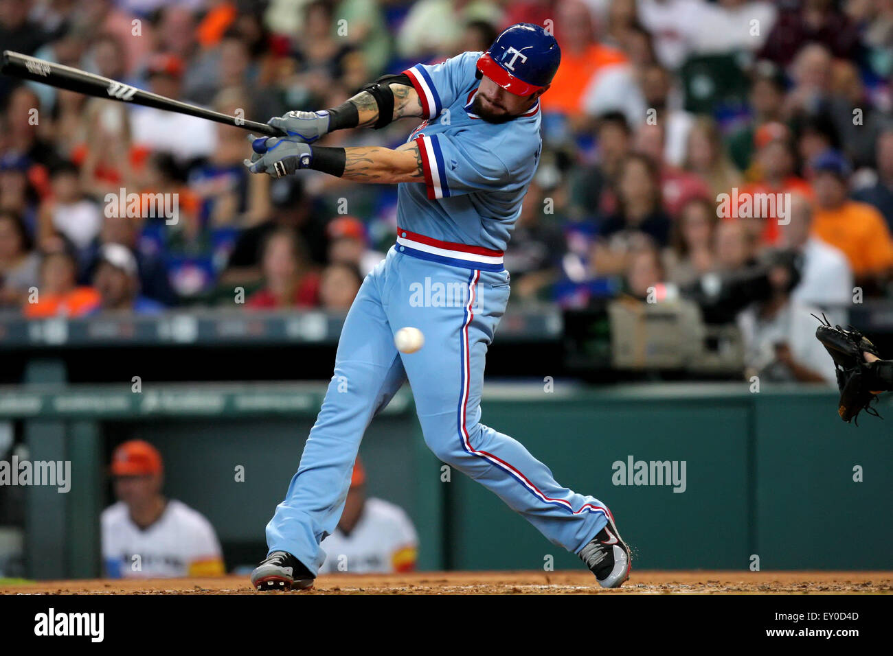 Outfielder Josh Hamilton of the Texas Rangers. plays in a game against the  Tampa Bay Rays at Tropicana Park in St.Petersburg,Florida August 17,2010  (AP Photo/Tom DiPace Stock Photo - Alamy