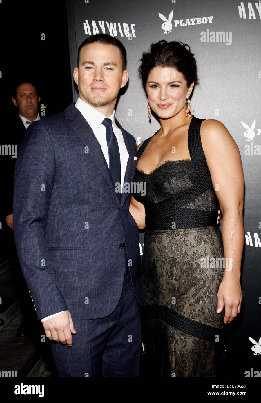 Gina Carano and Channing Tatum at the Los Angeles premiere of 'Haywire' held at the DGA Theater