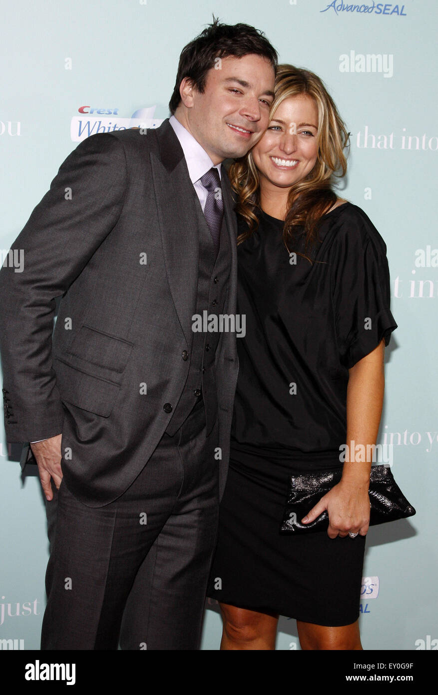 Nancy Juvonen and Jimmy Fallon at the Los Angeles premiere of 'He's