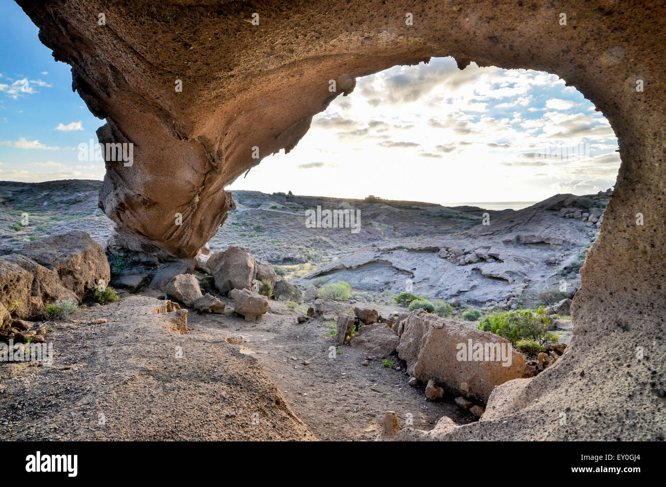 Natural Arch in the Desert Stock Photo - Alamy