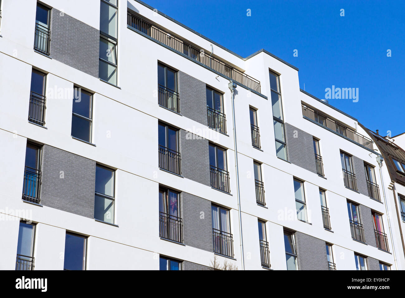 A modern apartment building seen in Berlin Stock Photo - Alamy