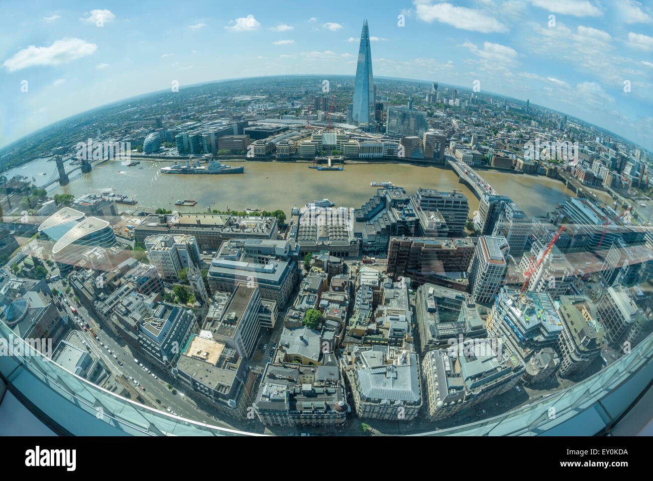 Panoramic View Of London From The Sky Garden At 20 Fenchurch