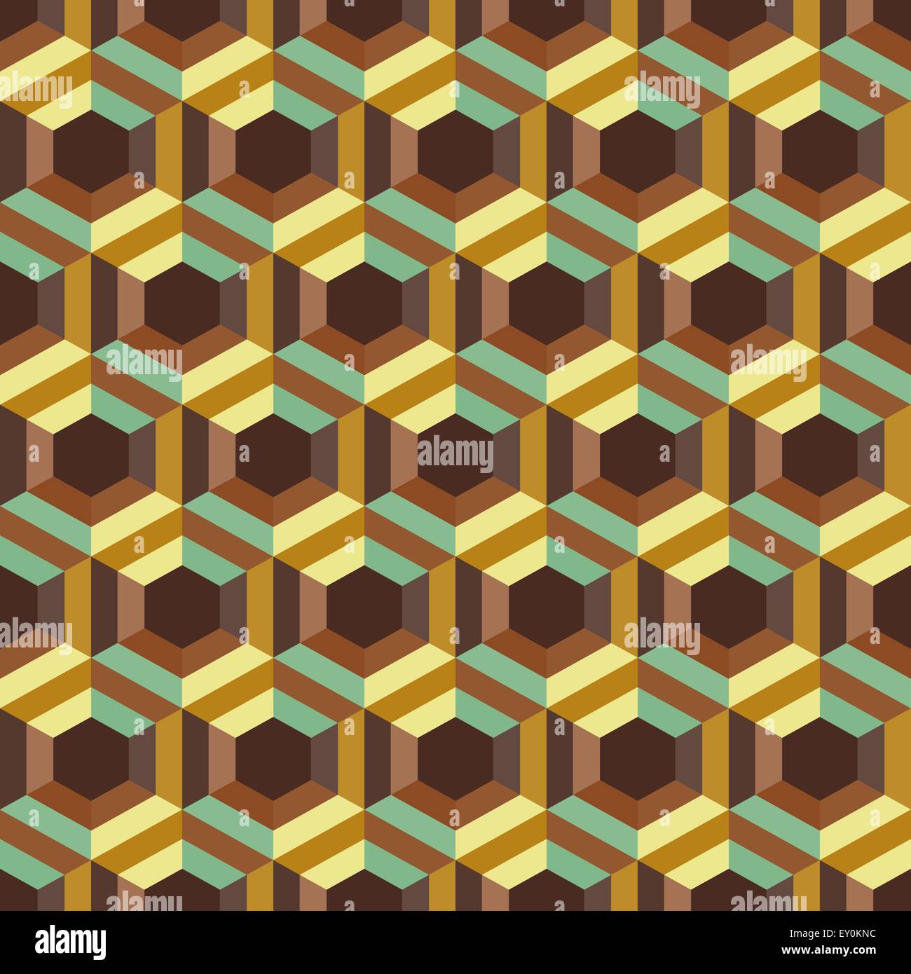Seamless abstract 3d background with hexagonal elements. Vector ...