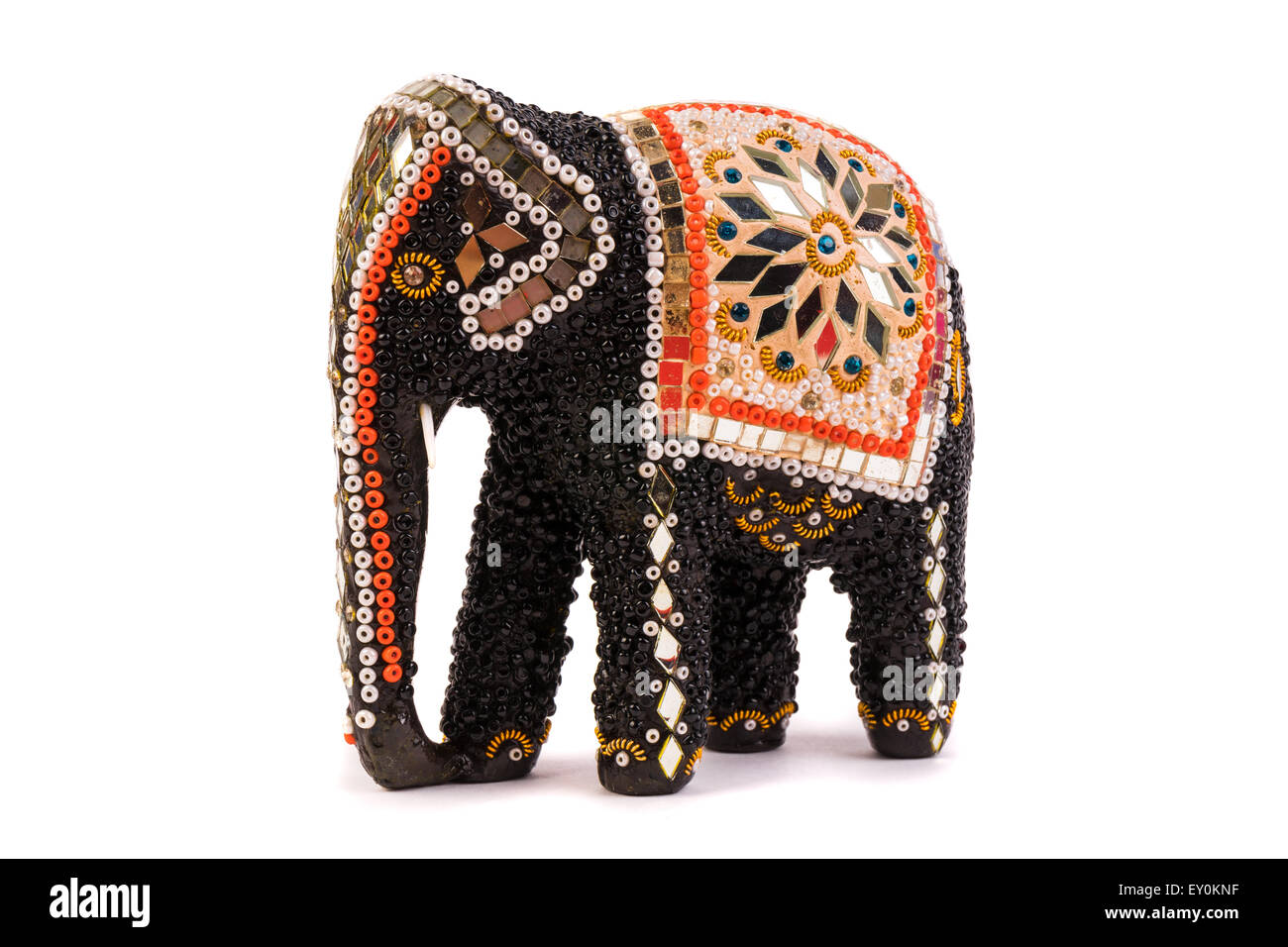 Wooden elephant figurine from Thailand Stock Photo Alamy